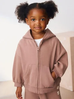 Next Mocha Brown Zip Through Hoodie (3mths-7yrs)^ Sweatshirts & Hoodies|Nightwear