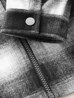 Next Check Zip Through Overshirt (3-16yrs)^BOY Shirts|Coats & Jackets