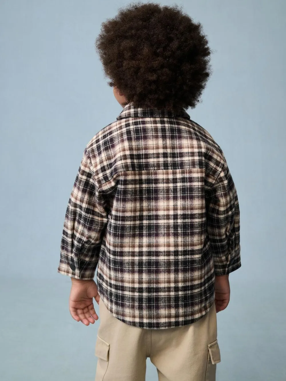 Sale Next Borg Lined Check Shacket (3mths-7yrs) Mono Core