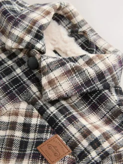 Sale Next Borg Lined Check Shacket (3mths-7yrs) Mono Core