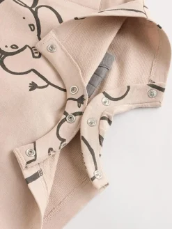 Next Mono Elephant Jersey 100% Cotton Dungaree and Bodysuit Baby Set (0mths-2yrs)^BOY Dungarees