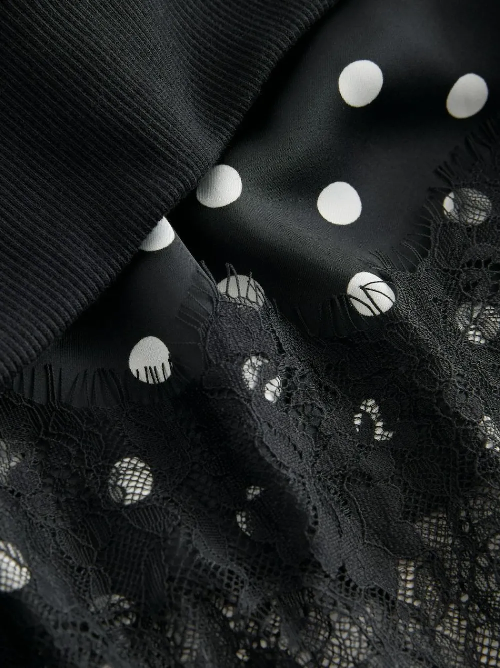 Best Next Mono Spot 2-In-1 Sweatshirt With Satin Midi Skirt