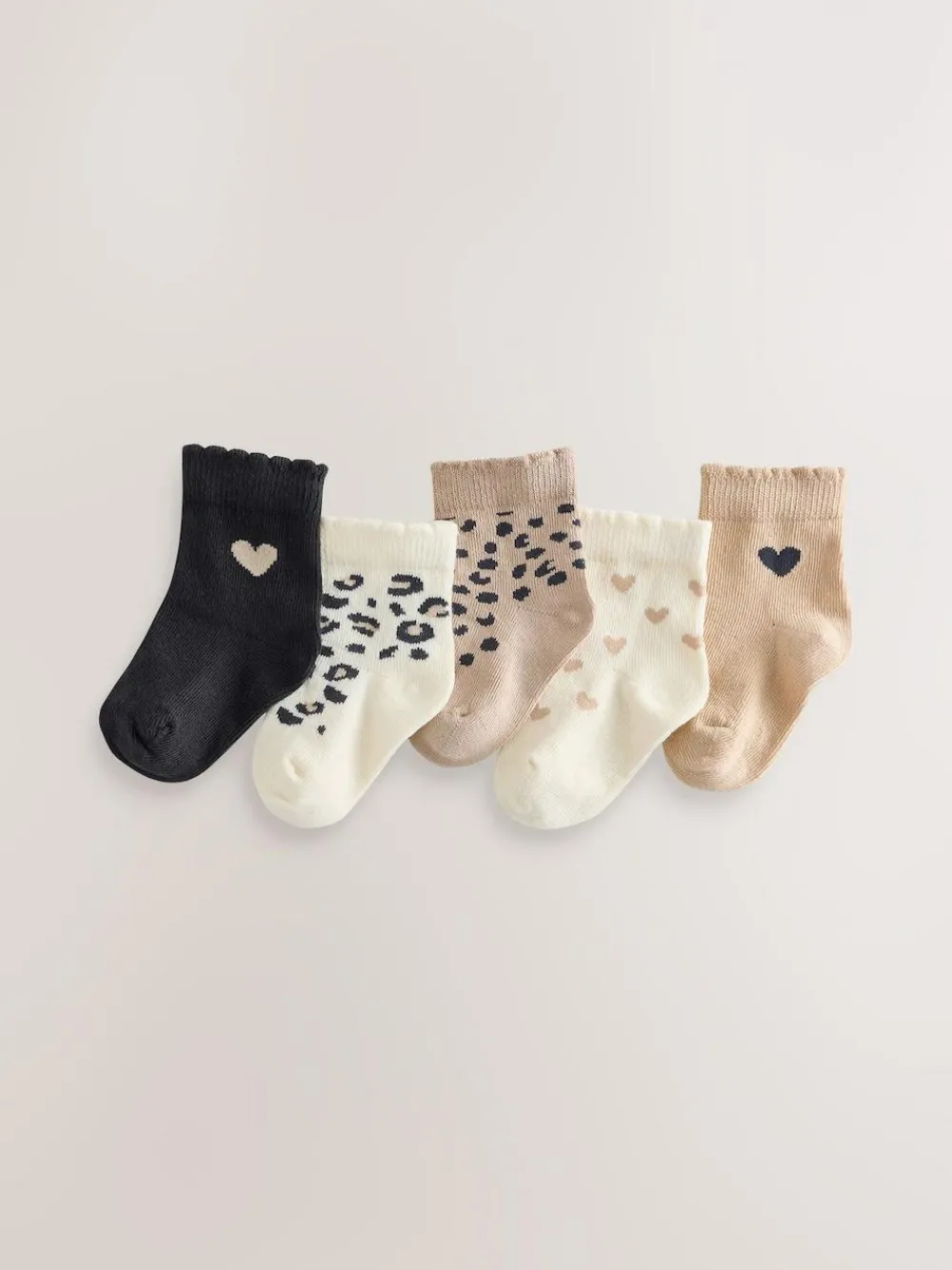 Discount Next Monochrome Baby Socks 5 Pack (0mths-2yrs)