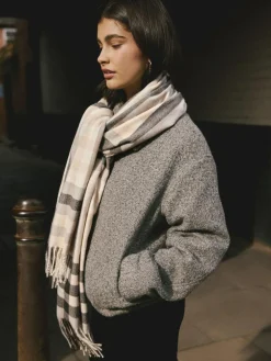 Best Next Midweight Scarf Monochrome Check