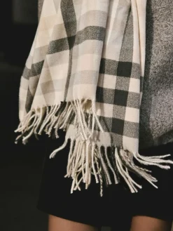 Best Next Midweight Scarf Monochrome Check