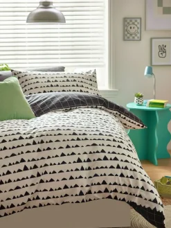 Next Monochrome Cotton Printed Bedding Duvet Cover and Pillowcase Set^ Childrens Bedding|Bedsets & Duvet Covers
