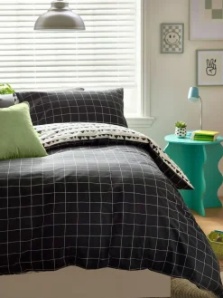 Next Monochrome Cotton Printed Bedding Duvet Cover and Pillowcase Set^ Childrens Bedding|Bedsets & Duvet Covers