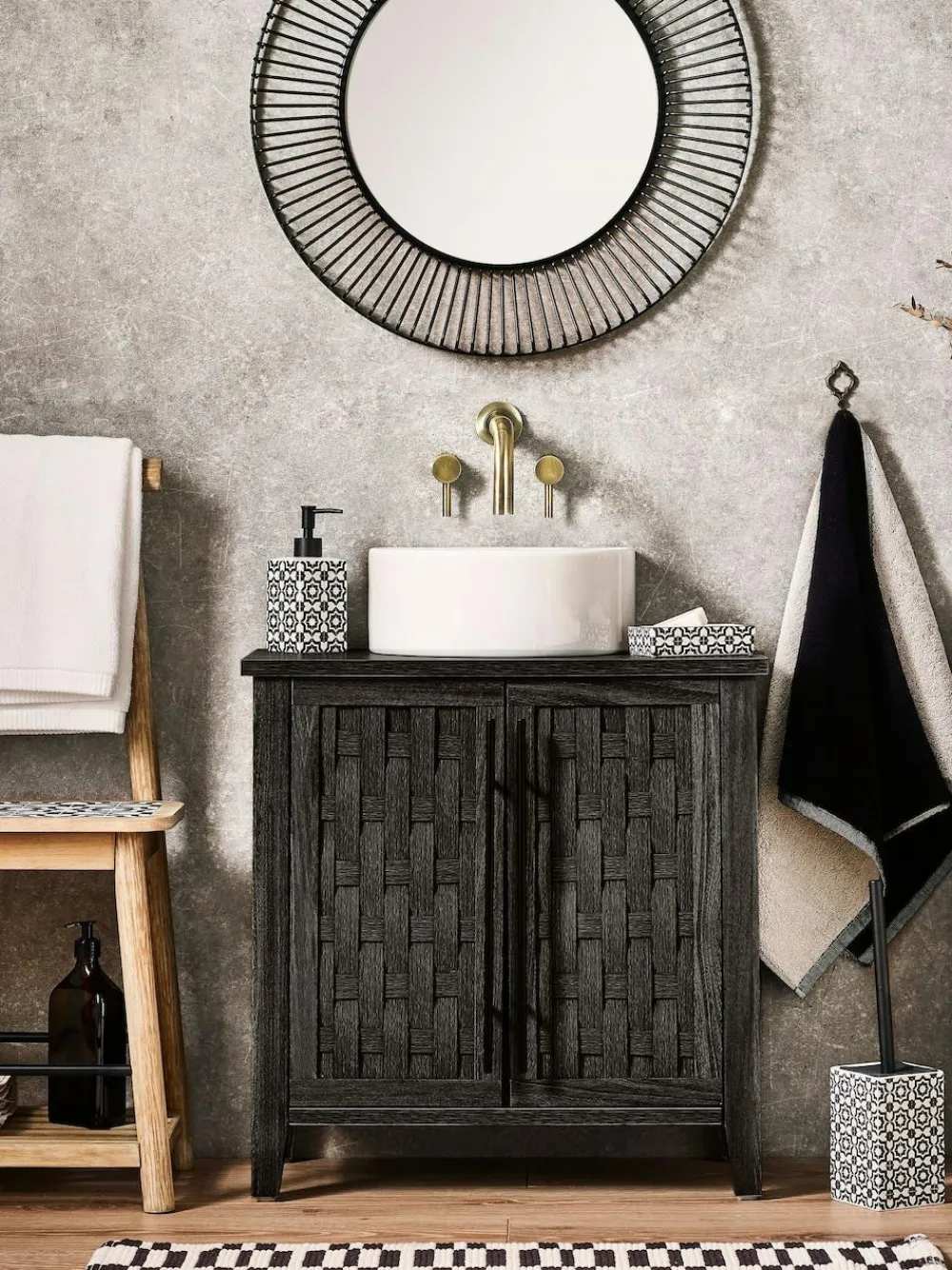 Next Monochrome Geo Soap Dish^ Bathroom Accessories