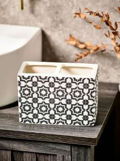 Next Monochrome Geo Toothbrush Tidy^ Bathroom Accessories