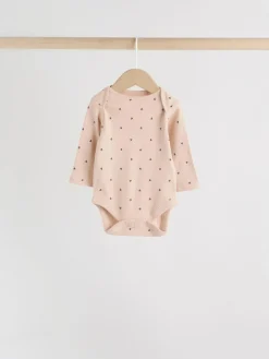 Sale Next Monochrome Long Sleeve Baby Bodysuits 5 Pack