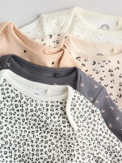 Sale Next Monochrome Long Sleeve Baby Bodysuits 5 Pack