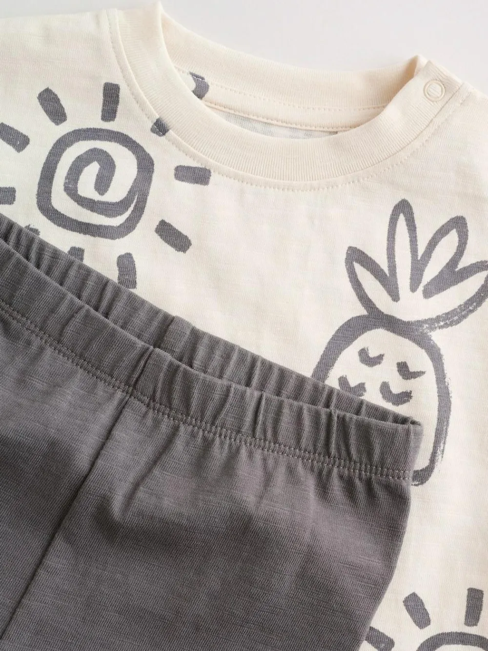 New Next Baby Top & Leggings 6 Piece Set (0mths-3yrs) Monochrome Palm