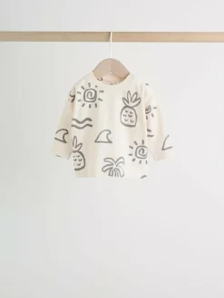 New Next Baby Top & Leggings 6 Piece Set (0mths-3yrs) Monochrome Palm