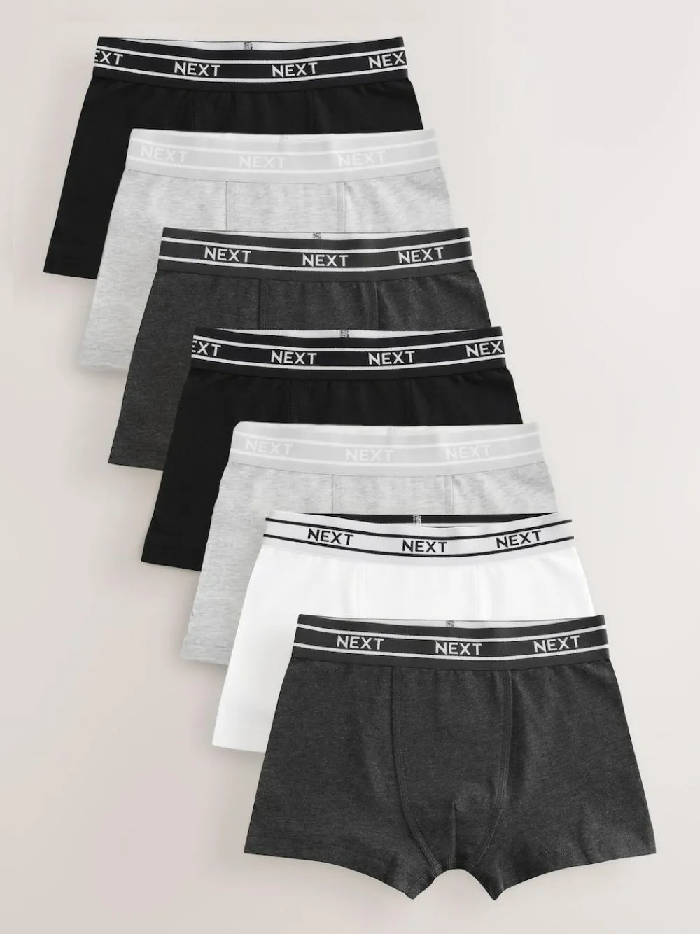 Online Next Monochrome Trunks 7 Pack (2-16yrs)
