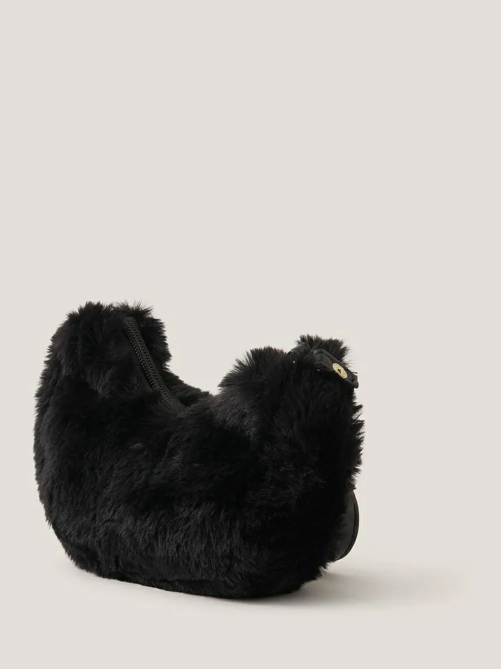 Sale Monsoon Black Fluffy Cat Cross-Body Bag