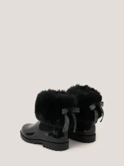 Best Monsoon Fur Chelsea Boots Black