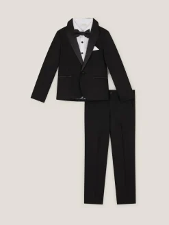 Monsoon Black Luca Tuxedo with Bow Tie 4-Piece^BOY Suits & Vest