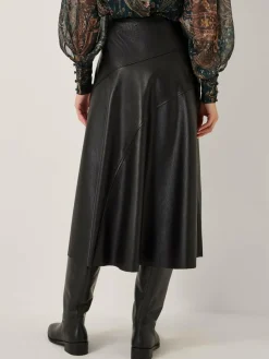 Monsoon Marnie Faux Leather Midi Skirt^Women Skirts