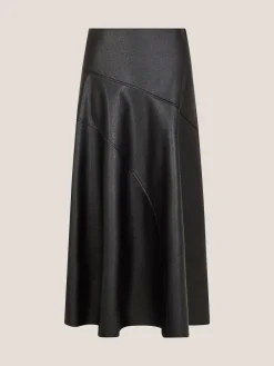 Monsoon Marnie Faux Leather Midi Skirt^Women Skirts