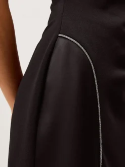 New Monsoon Black Tansy Sparkle Trim Jersey Maxi Dress