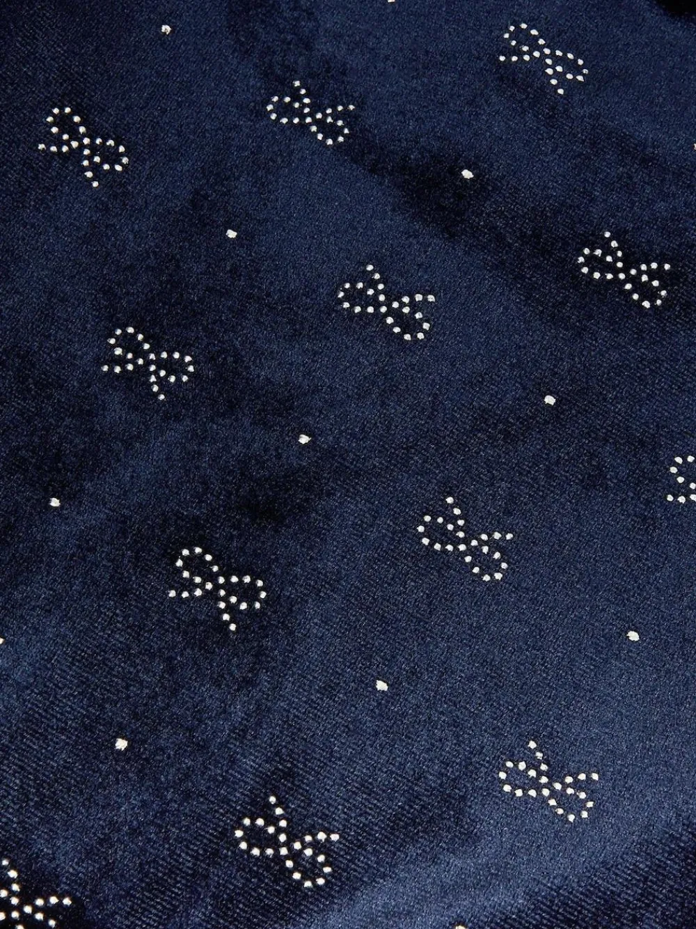 Monsoon Blue Bow Embellished Velvet Flare Jumpsuit^ Jumpsuits & Playsuits