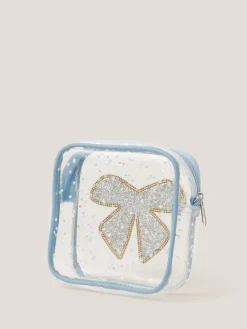 Monsoon Blue Clear Bow Confetti Cross-Body Bag^ Bags