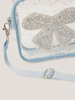 Monsoon Blue Clear Bow Confetti Cross-Body Bag^ Bags