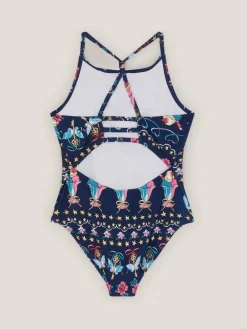 Monsoon Blue Ice Cream Print Swimsuit