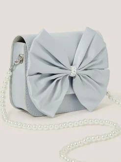 Monsoon Blue Large Bow Bridesmaid Mini Bag^ Bags