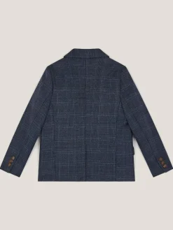 Online Monsoon Blue Oliver Check Pocket Detail Blazer