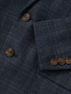 Online Monsoon Blue Oliver Check Pocket Detail Blazer