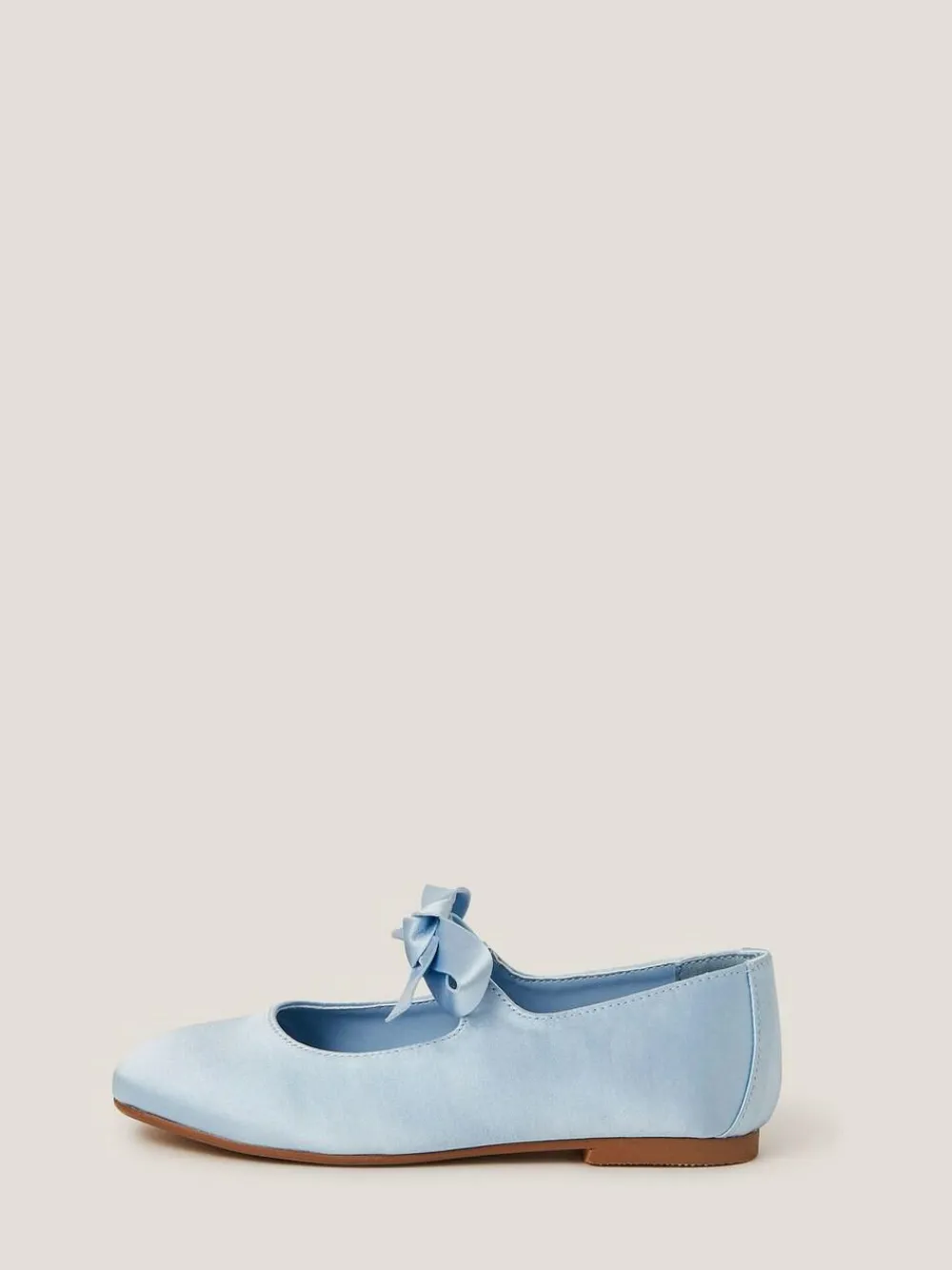 Monsoon Satin Bow Ballet Flats^ Shoes