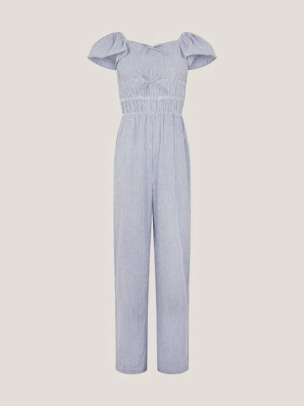 Monsoon Blue Stripe Short Sleeve Jumpsuit^ Jumpsuits & Playsuits