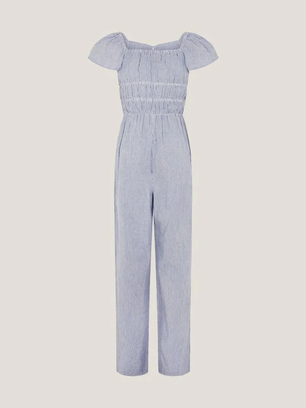 Monsoon Blue Stripe Short Sleeve Jumpsuit^ Jumpsuits & Playsuits