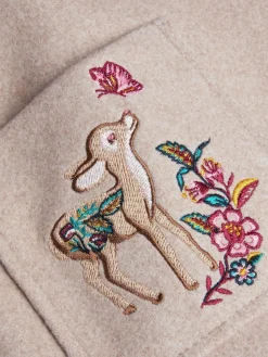 Monsoon Brown Baby Embroidered Pocket Coat^ Jackets & Coats|Snowsuits & Coats