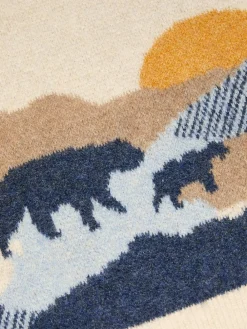 Clearance Monsoon Brown Bear Scene Knit Jumper