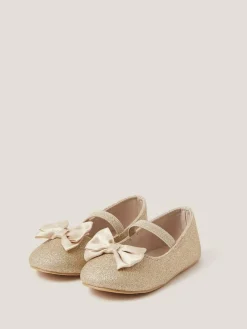 Monsoon Baby Bow Glitter Walker Shoes^ Shoes|First Shoes