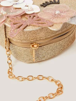 Monsoon Gold Ella Sequin Flower Unicorn Bag^ Bags