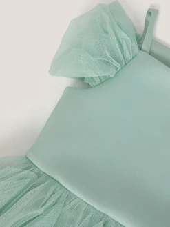 Monsoon Green Scarlet Off The Shoulder Tulle Dress^ Occasionwear