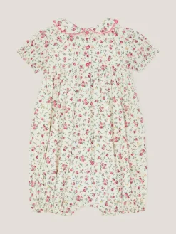 Monsoon Natural Baby Rose Smocked Romper^ Jumpsuits & Playsuits