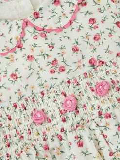 Monsoon Natural Baby Rose Smocked Romper^ Jumpsuits & Playsuits