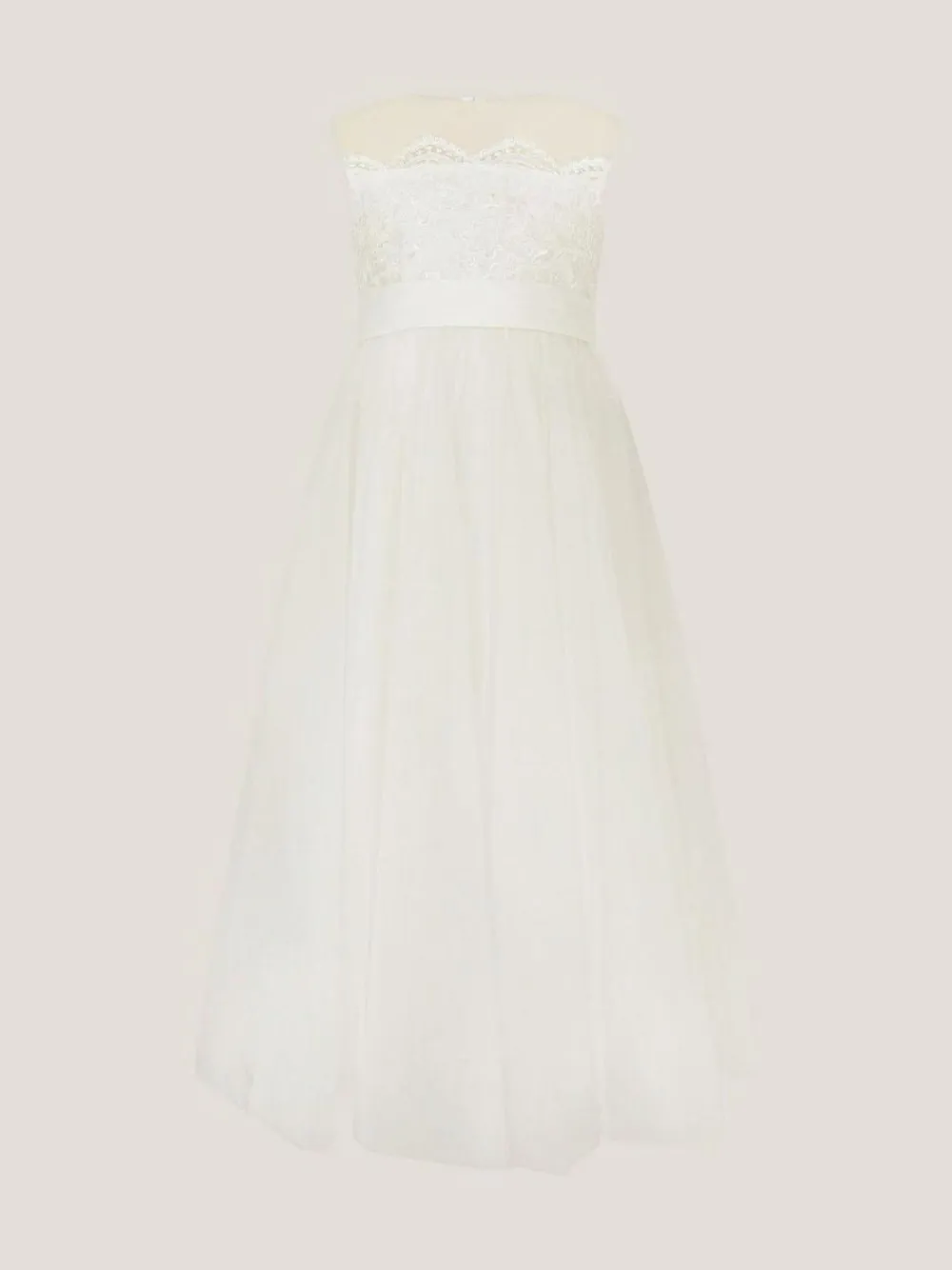 Monsoon Natural Cynthia Strapless Lace Maxi Dress^ Dresses|Dresses