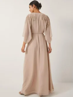 Monsoon Skyla Floral Print Embellished Maxi Wrap Dress^Women Maxi Dresses