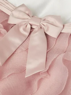 Monsoon Pink Baby Lace Cancan Ruffle Dress^ Dresses