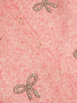 Hot Monsoon Pink Bow Embellished Cardigan