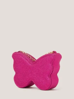 Discount Monsoon Pink Butterfly Embellished Bag