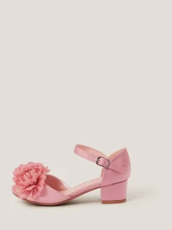 Monsoon Pink Corsage Satin Two Part Heels^ Shoes