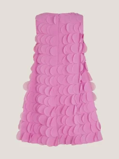 Clearance Monsoon Pink Jazzy Scallop Frill Shift Dress