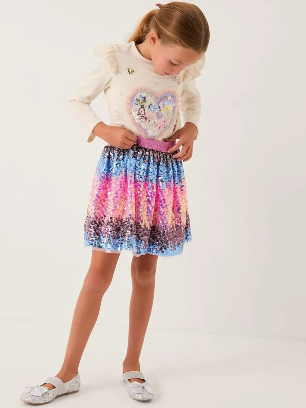 Monsoon Pink Ombré Sequin Skirt^ Shorts & Skirts
