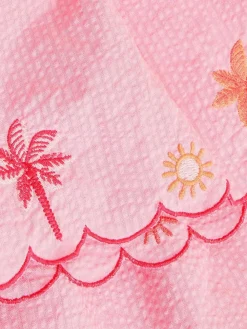 Monsoon Pink Palm Embroidered Top & Shorts Set^ Shorts